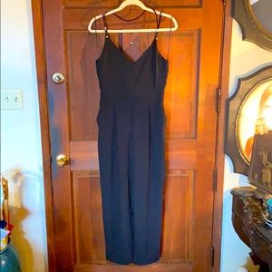 Zara Black Jumpsuit with Gold Accents